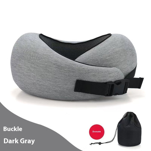 Soft Memory Foam Neck Pillow - Adjustable