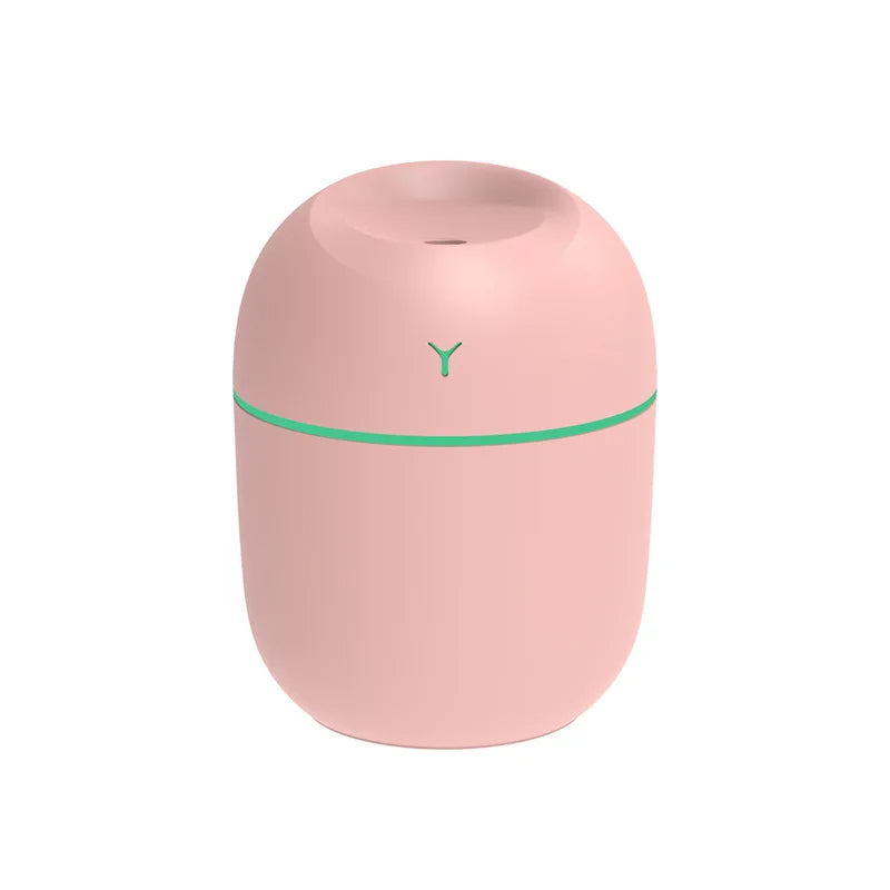Portable Ultrasonic Humidifier, USB Aroma Essential Oil Diffuser LED