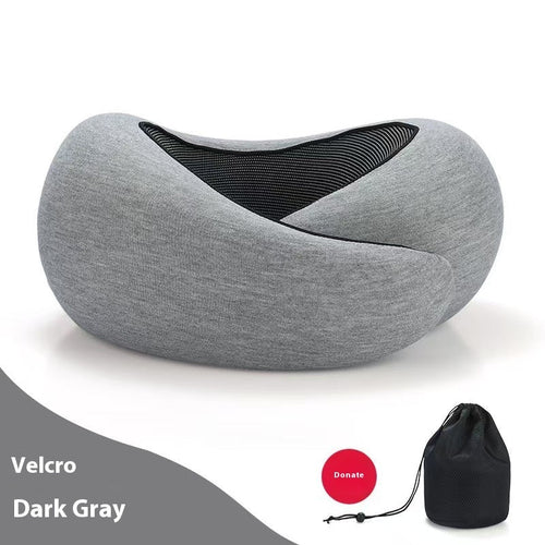 Soft Memory Foam Neck Pillow - Adjustable