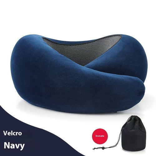 Soft Memory Foam Neck Pillow - Adjustable
